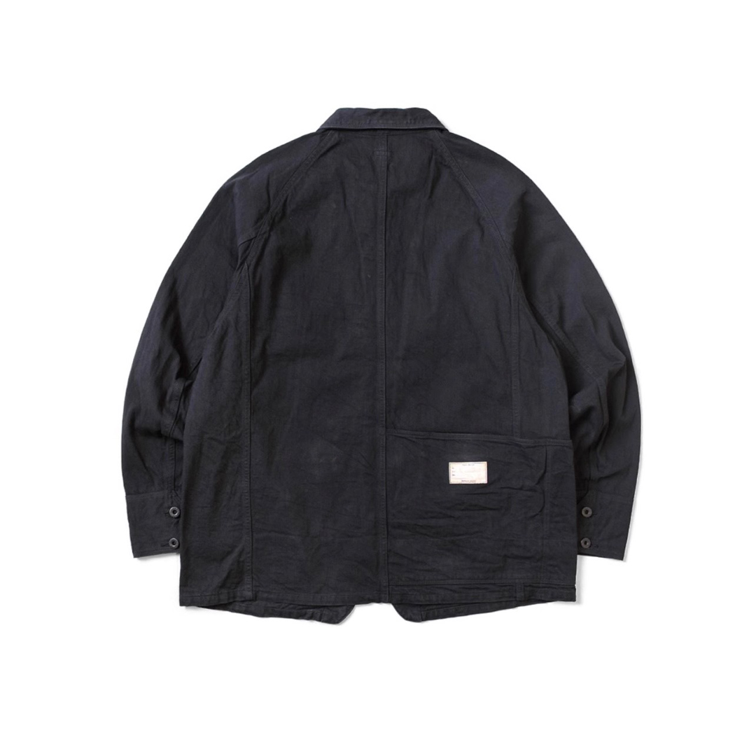 [Kapital] 캐피탈 10온즈 블랙 x 블랙 데님 캑터스 커버올 블랙
