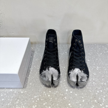 [Maison Margiela] 메종 마르지엘라 타비 실버 포일 하이탑