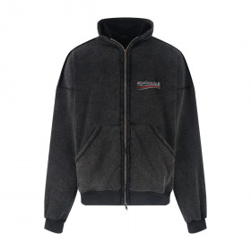 [Balenciaga] 발렌시아가 폴리티컬 캠페인 인사이드-아웃 라지 핏 집업 후디