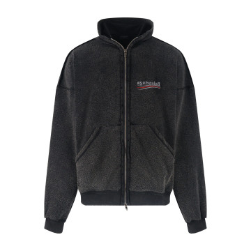 [Balenciaga] 발렌시아가 폴리티컬 캠페인 인사이드-아웃 라지 핏 집업 후디