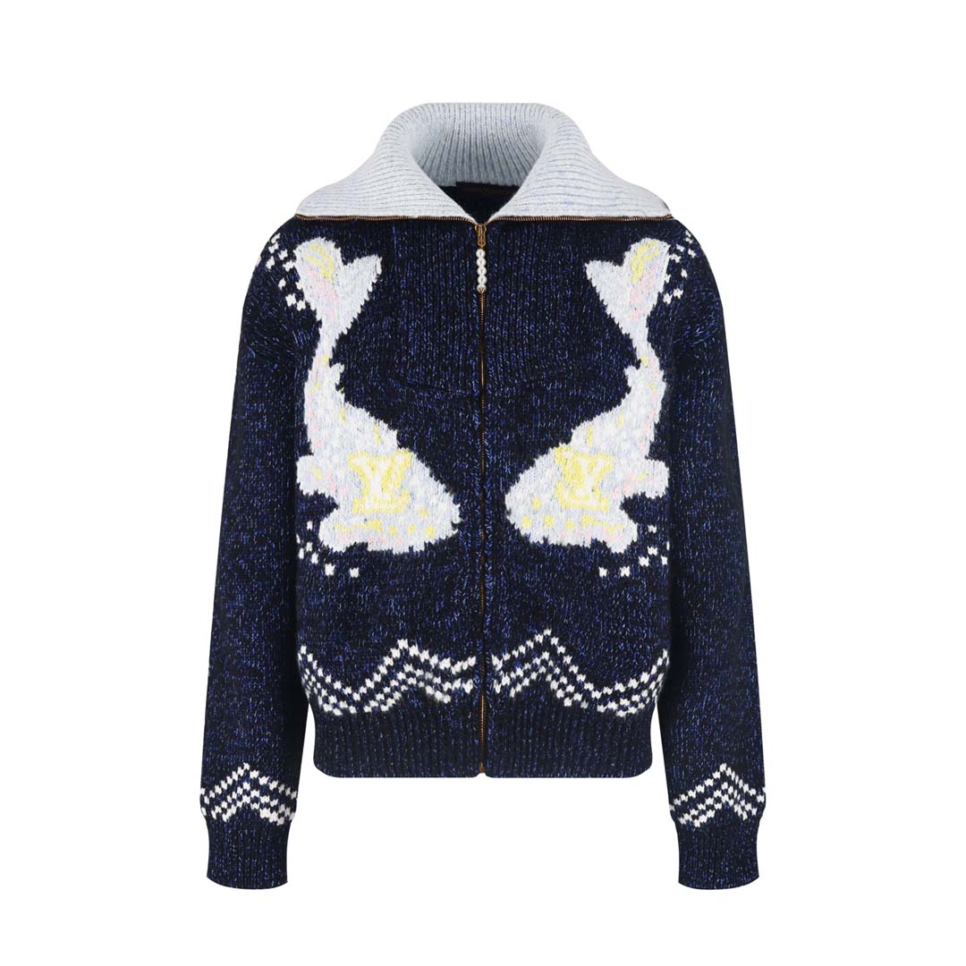 [Louis Vuitton] 루이비통 지퍼 니티드 블루종