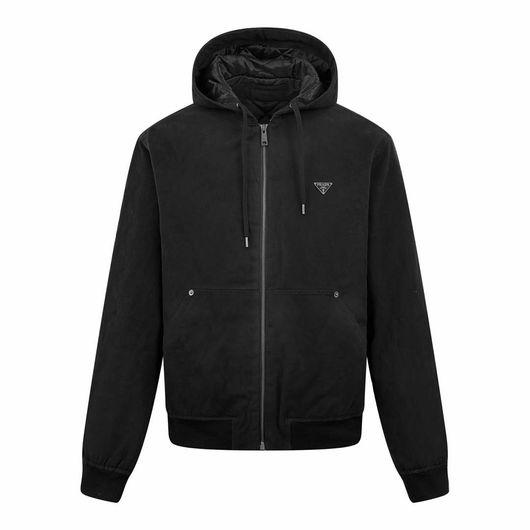 [Prada] 프라다 트라이앵글 로고 후드 자켓