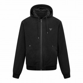 [Prada] 프라다 트라이앵글 로고 후드 자켓