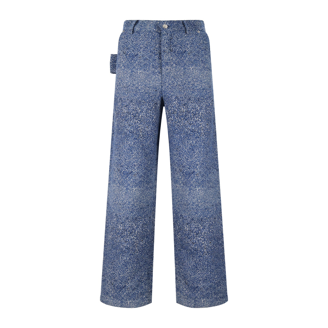 [DIOR] 디올 라벨 카펜터 진 블루 코튼 자카드