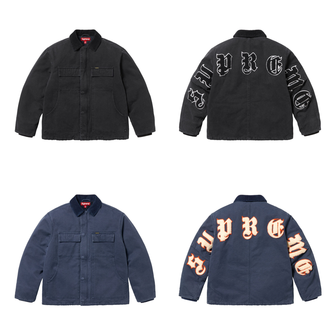 [Supreme] 슈프림 올드 잉글리쉬 캔버스 워크 자켓