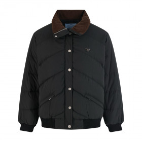 [PRADA] 프라다 퀼팅 로고 플라크 다운 재킷