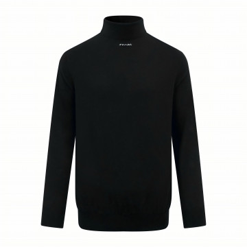 [Prada] 프라다 로고 수퍼파인 울 터틀넥 니트탑