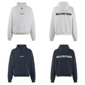 [BALENCIAGA] 발렌시아가 로고 디테일 코튼 후디