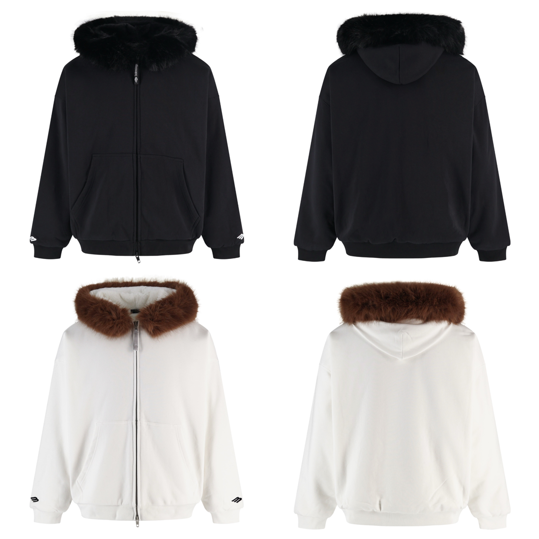 [BALENCIAGA] 발렌시아가 플러피 집업 후디