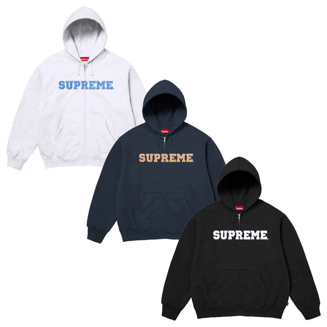 [Supreme] 슈프림 컬리지에이트 아플리케 집업 후드