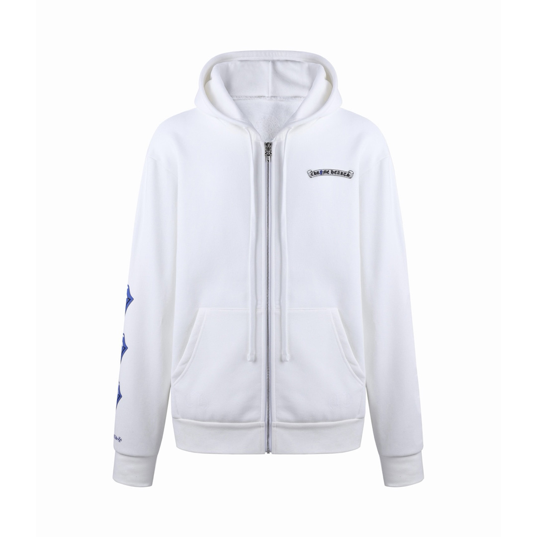 [Chrome Hearts] 크롬하츠 롤링스톤즈 스크립트 로고 후드 집업