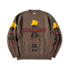 [KAPITAL] 캐피탈 5G 울 패키쉬 토템 폴 크루 스웨터