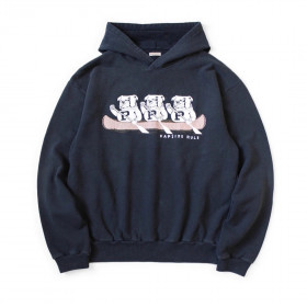 [KAPITAL] 캐피탈 플리스 후드 스웨트셔츠 P 불독 Pt