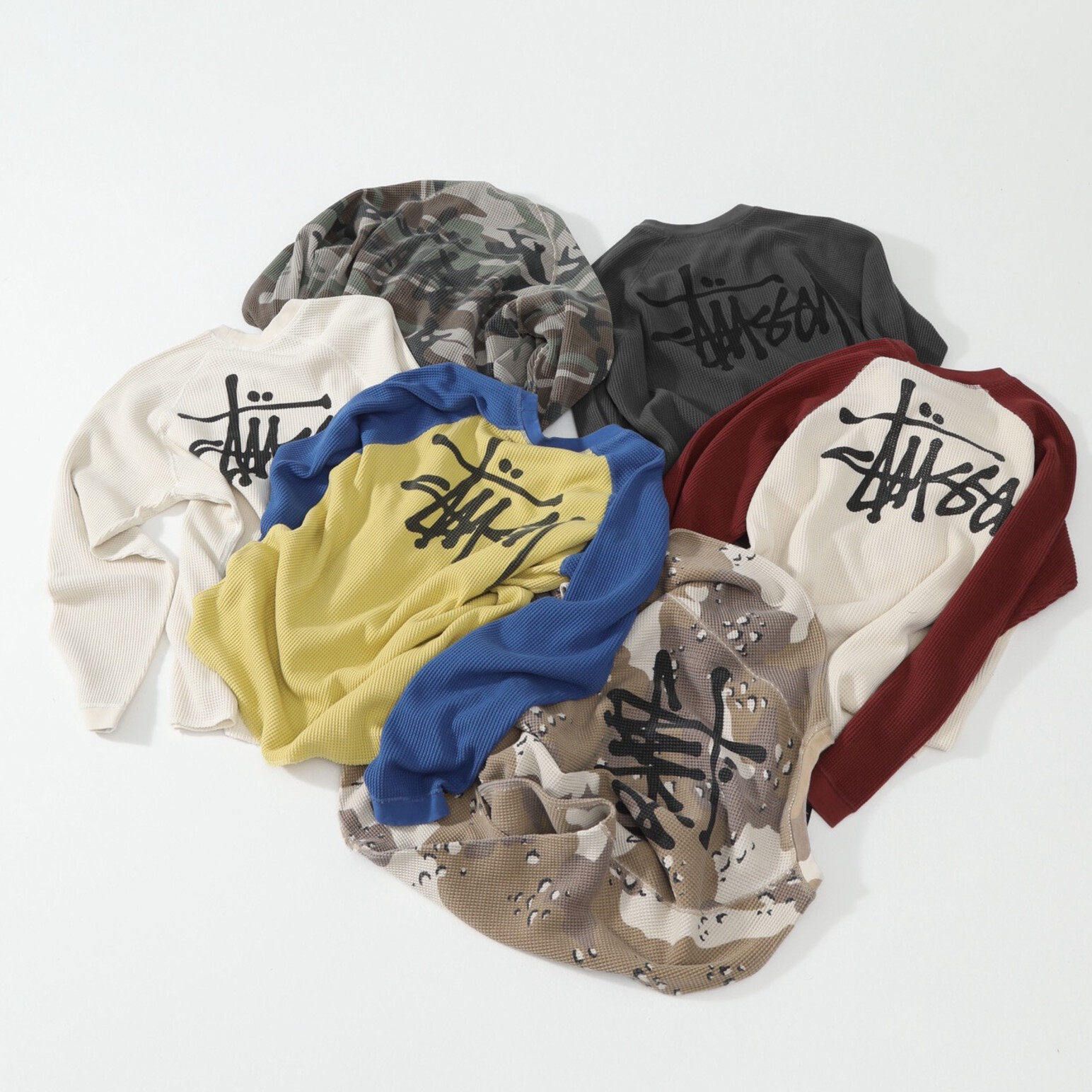 [Stussy] 스투시 래글런 써멀 롱슬리브