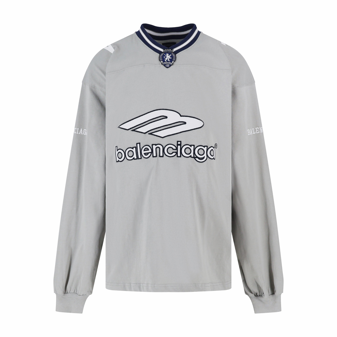 [Balenciaga] 발렌시아가 3B 풋볼 롱 슬리브 V넥 티셔츠