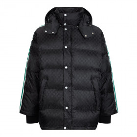 [Gucci] 구찌 GG 나일론 자카드 웹 다운 자켓