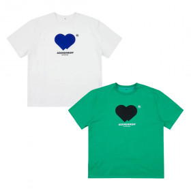 [ADERERROR] 아더에러 트윈 하트 로고 티셔츠