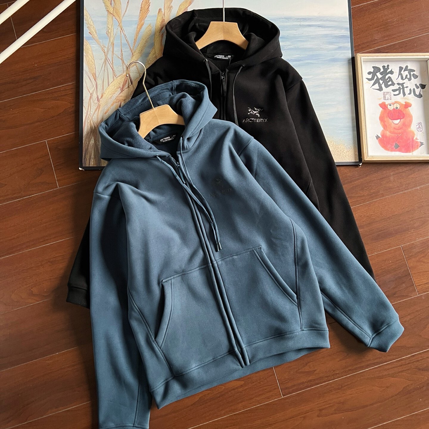 [ARCTERYX] 아크테릭스 엠블럼 플리스 풀 집업 후드