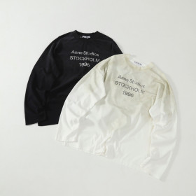 [Acne Studios] 아크네 스튜디오 로고 롱슬리브 티셔츠