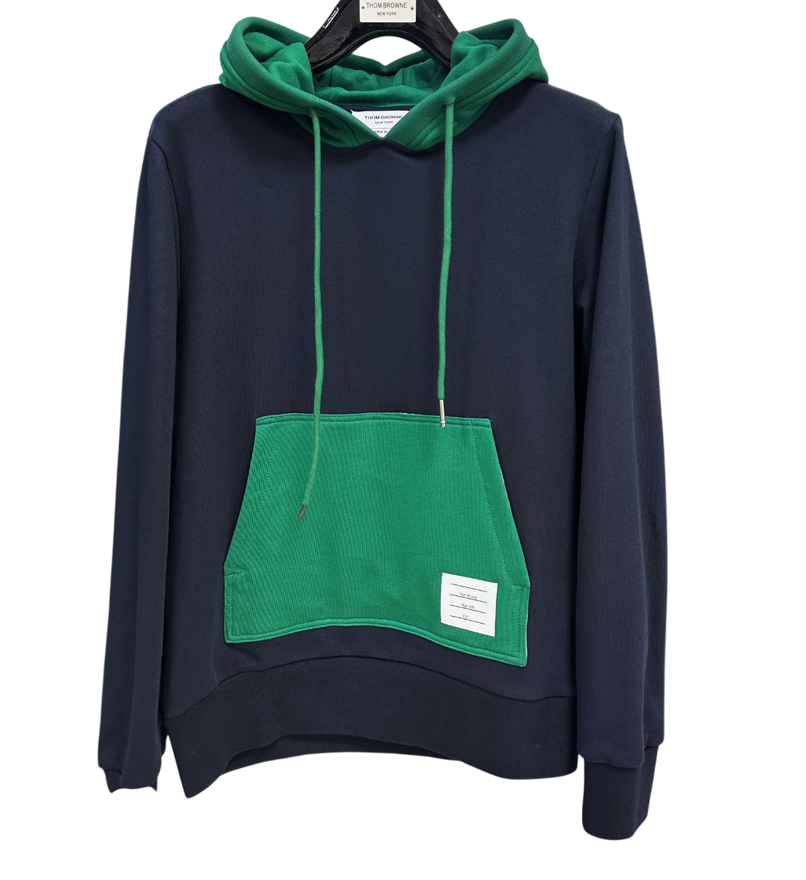 [Thom Browne] 톰브라운 사컬러 블럭 브러시드 후디