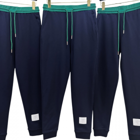 [Thom Browne] 톰브라운 사컬러 블럭 브러시드 트랙 팬츠