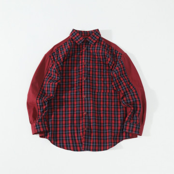 [BARBOUR] 바버 x 펑첸왕 스플릿 포켓 롱슬리브 타탄 셔츠