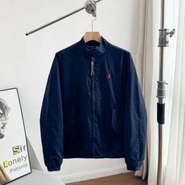 [국내발송] 폴로 랄프로렌 윈드브레이커 자켓 -네이비/M (지퍼하단 가죽디테일 누락)