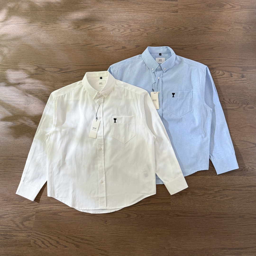 [Ami] 아미 드 꿔르 자수 셔츠