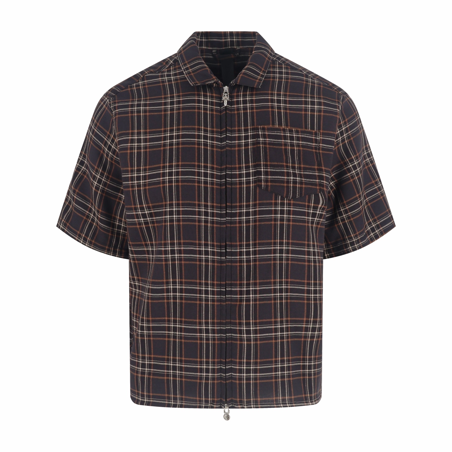 [Chrome Hearts] 크롬하츠 체크 헤이우드 집업 숏 슬리브