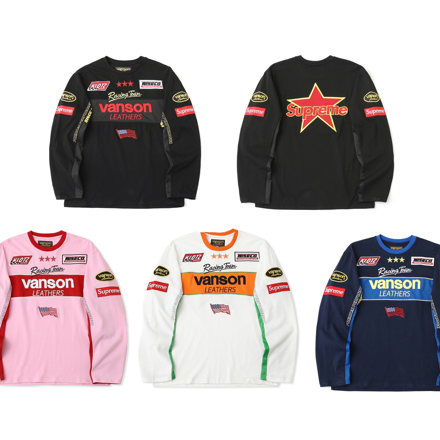 [Supreme] 슈프림 x 밴슨 레더스 롱슬리브 탑