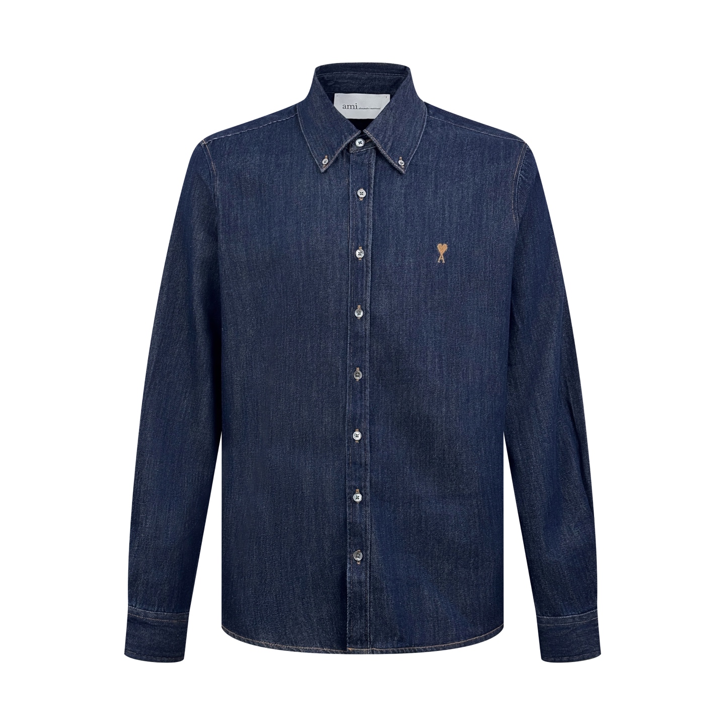 [AMI] 아미 드 쾨르 로우 인디고 라이트 데님 버튼다운 셔츠