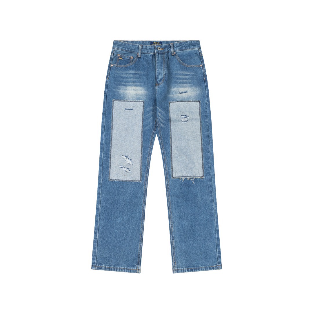 [Polo] 폴로 랄프로렌 더블알엘 패치워크 데님 팬츠