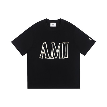 [AMI] 아미 AMI  로고 반팔 티셔츠