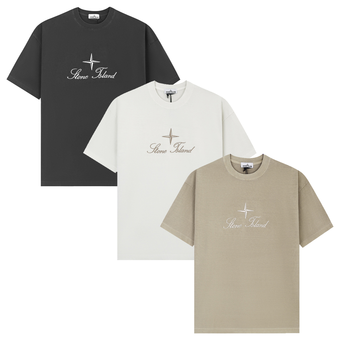 [Stone Island] 스톤아일랜드 레귤러핏 자수 티셔츠