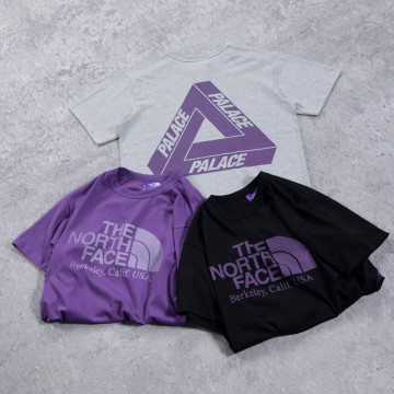 [Palace x TheNorthFace] 팔라스 x 노스페이스 퍼플라벨 필드 그래픽 티셔츠