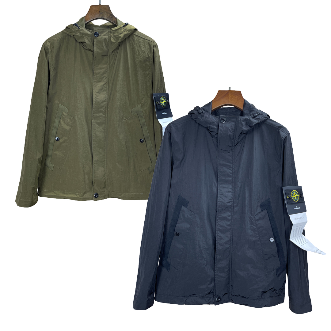 [STONE ISLAND] 스톤아일랜드 크링크랩스 안티 드롭 후드 자켓