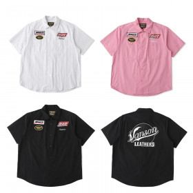 [Supreme] 슈프림 x 밴슨 레더스 숏슬리브 워크 셔츠