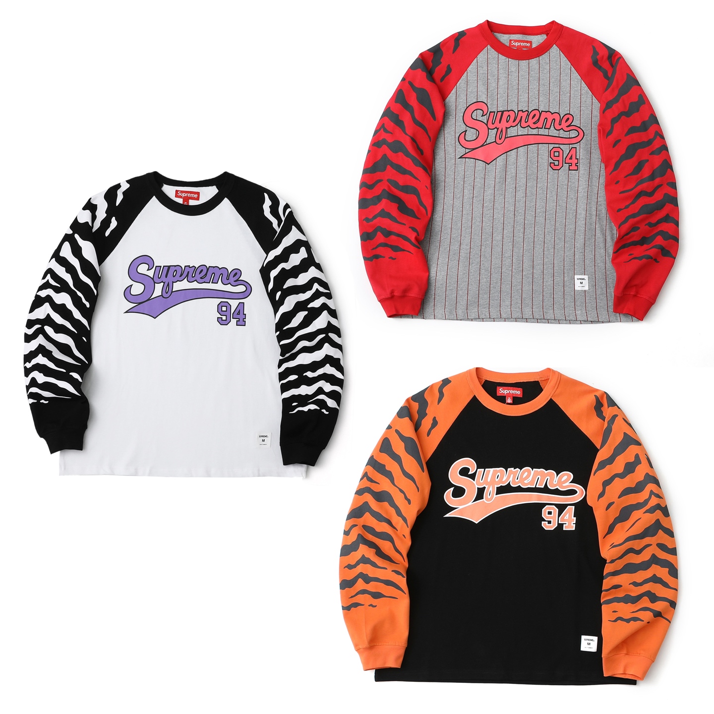 [Supreme] 슈프림 타이거 래글런 롱슬리브 탑