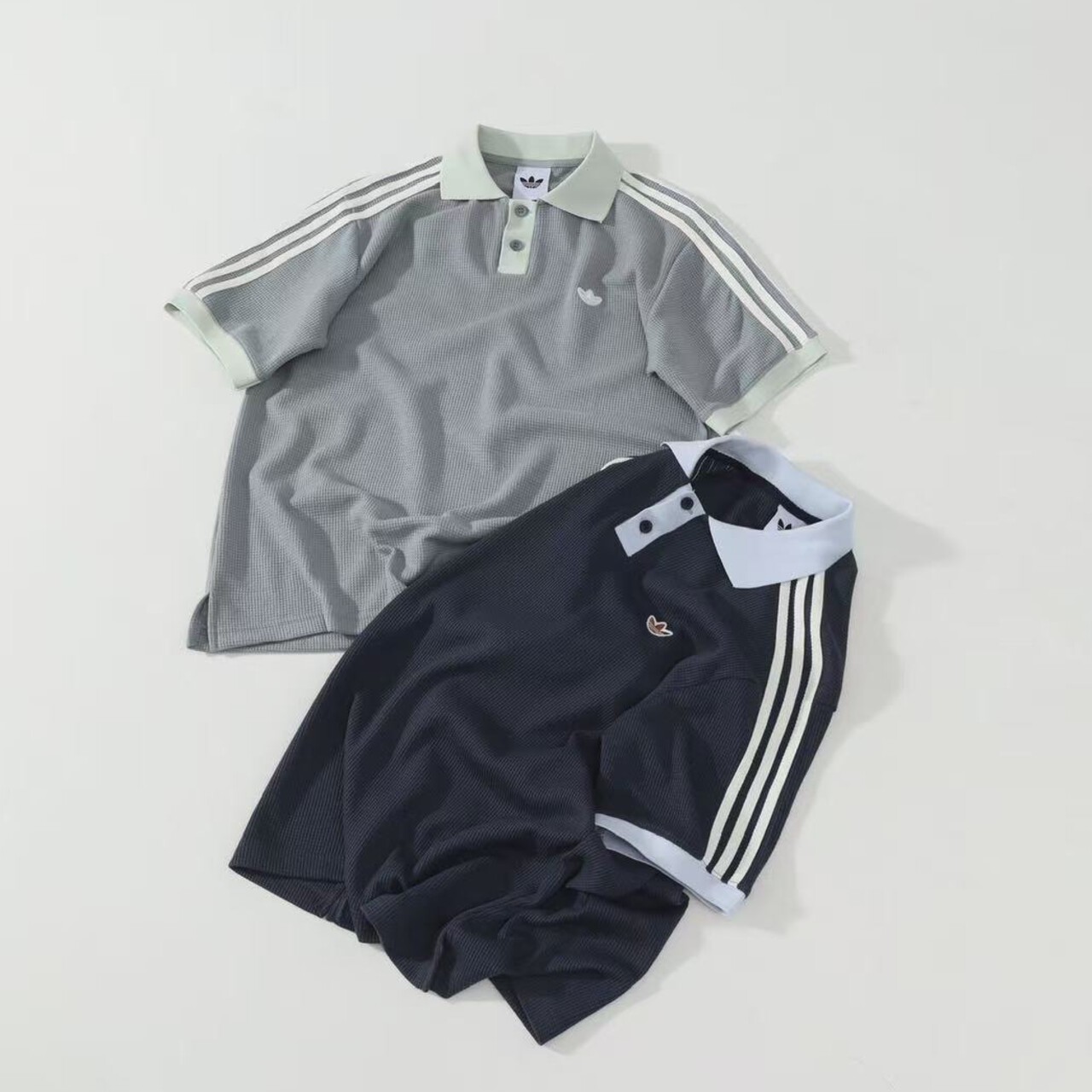 [Adidas] 아디다스 와플 니트 폴로 셔츠