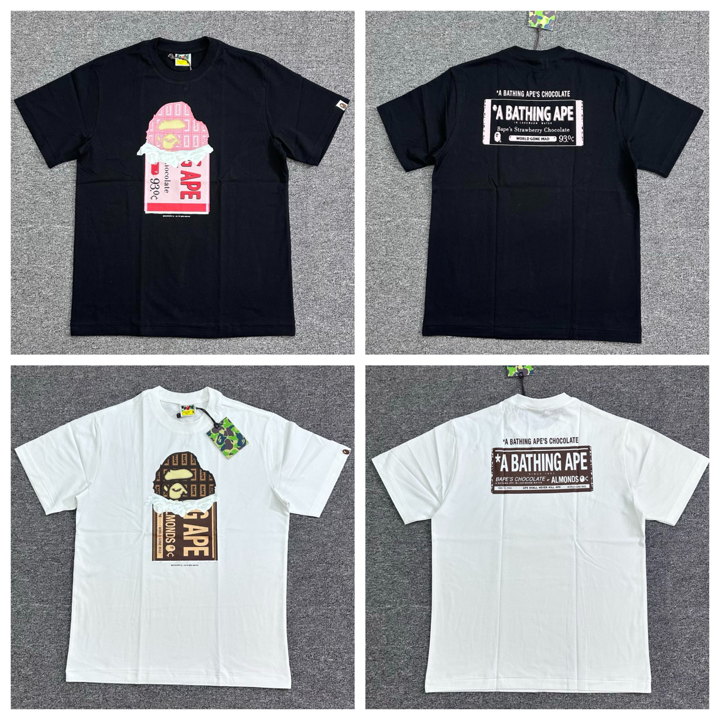 [BAPE] 베이프 초콜릿 바 에이프 헤드 티셔츠