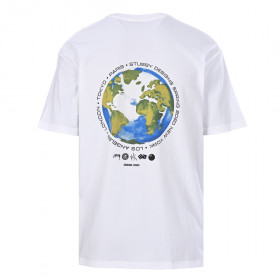 [STUSSY] 스투시 지구 프린팅 반팔 티셔츠