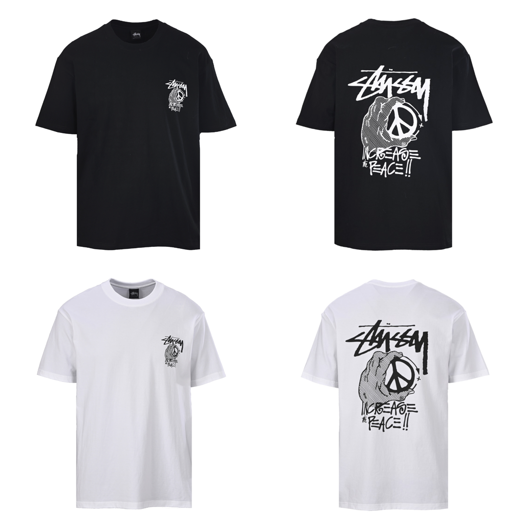 [STUSSY] 스투시 피스 핸드 피그먼트 다이드 티셔츠