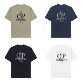 [C.P. Company] C.P. 컴퍼니 로고 디테일 티셔츠