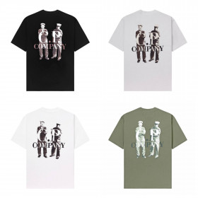 [C.P. Company] C.P. 컴퍼니 30/1 저지 브리티시 세일러 반팔 로고 티셔츠