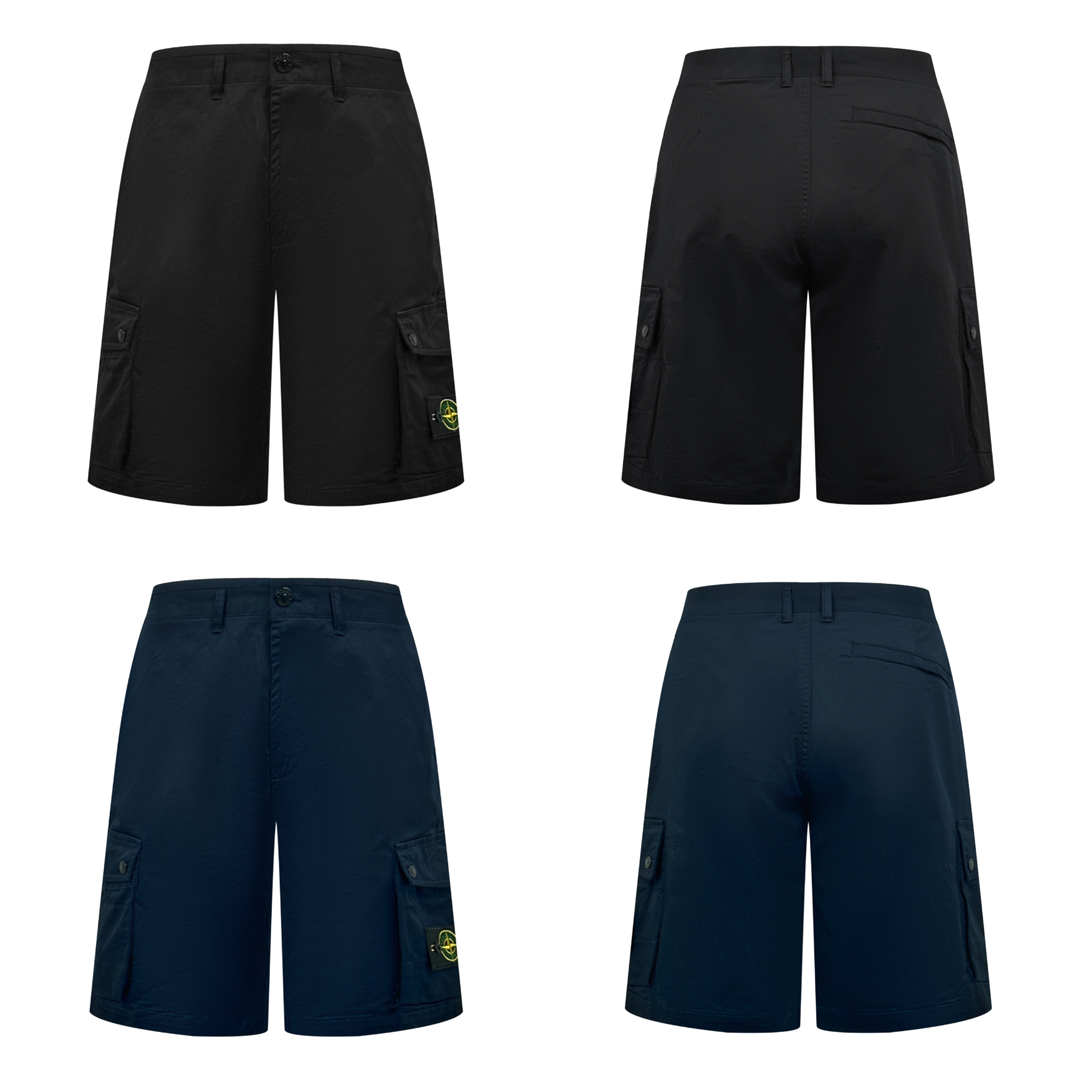 [STONE ISLAND] 스톤 아일랜드 L1110 수피마 코튼 카고 버뮤다 쇼츠