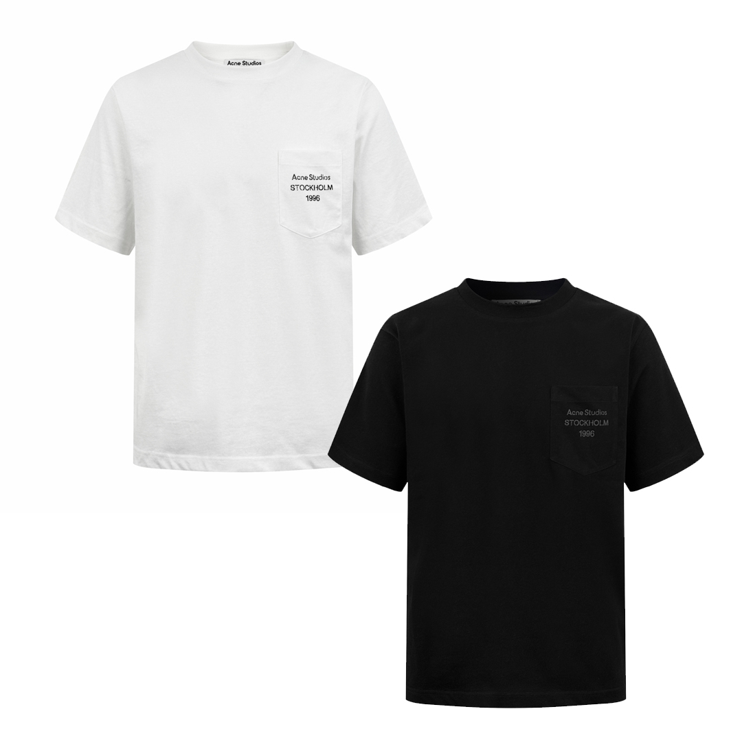 [Acne Studios] 아크네 스튜디오 로고 포켓 티셔츠