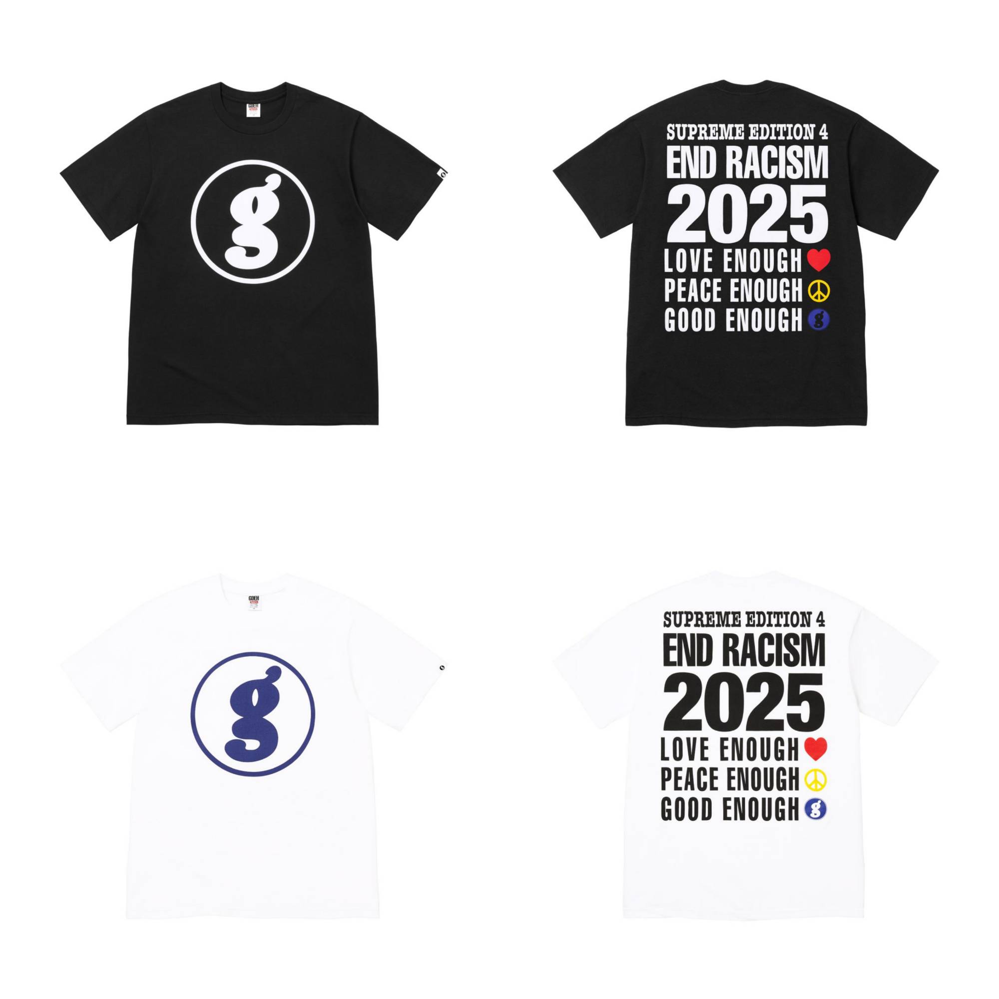 [Supreme] 슈프림 x 굿이너프 엔드 레이시즘 티셔츠