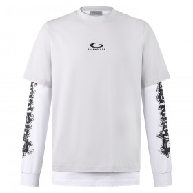 [BALENCIAGA] 발렌시아가 하이브리드 더블 티셔츠