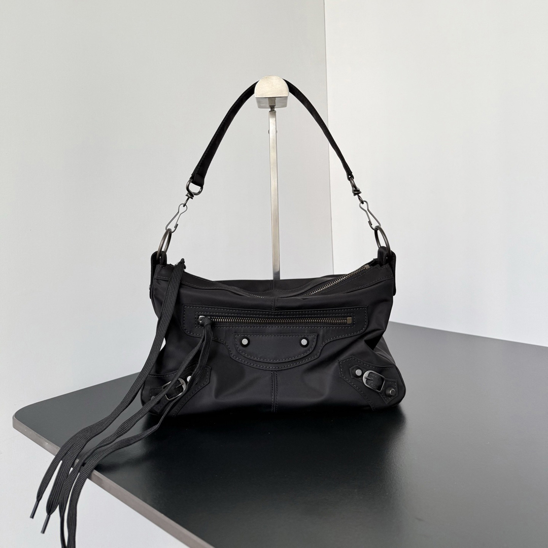 [Balenciaga] 발렌시아가 르 시티 모토 스몰 블랙