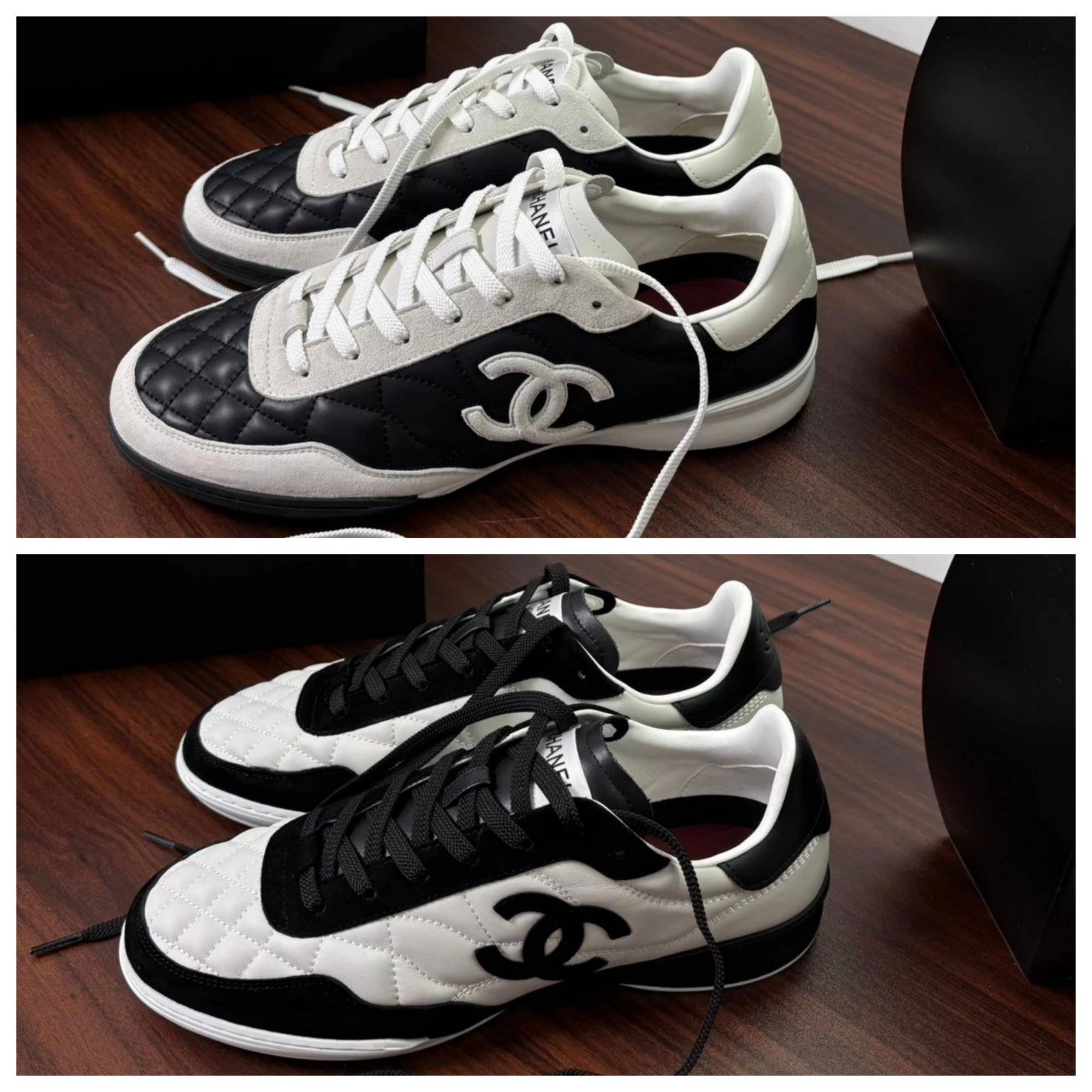 [Chanel] 샤넬 카프스킨 스웨이드 스니커즈